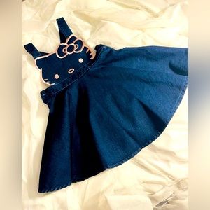 Hello kitty skirt/dress with suspenders NEVER WORN